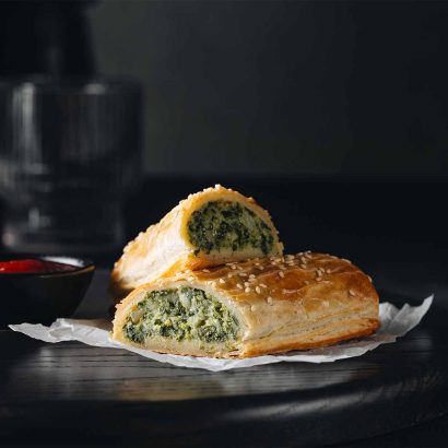 Pinjarra Bakery Spinach and ricotta cross roll